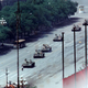 A man stood in front of tanks on the Avenue of Eternal Peace on June 5, 1989, as authorities crushed the Tiananmen Square uprising.